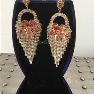 Tear drop chandelier earrings